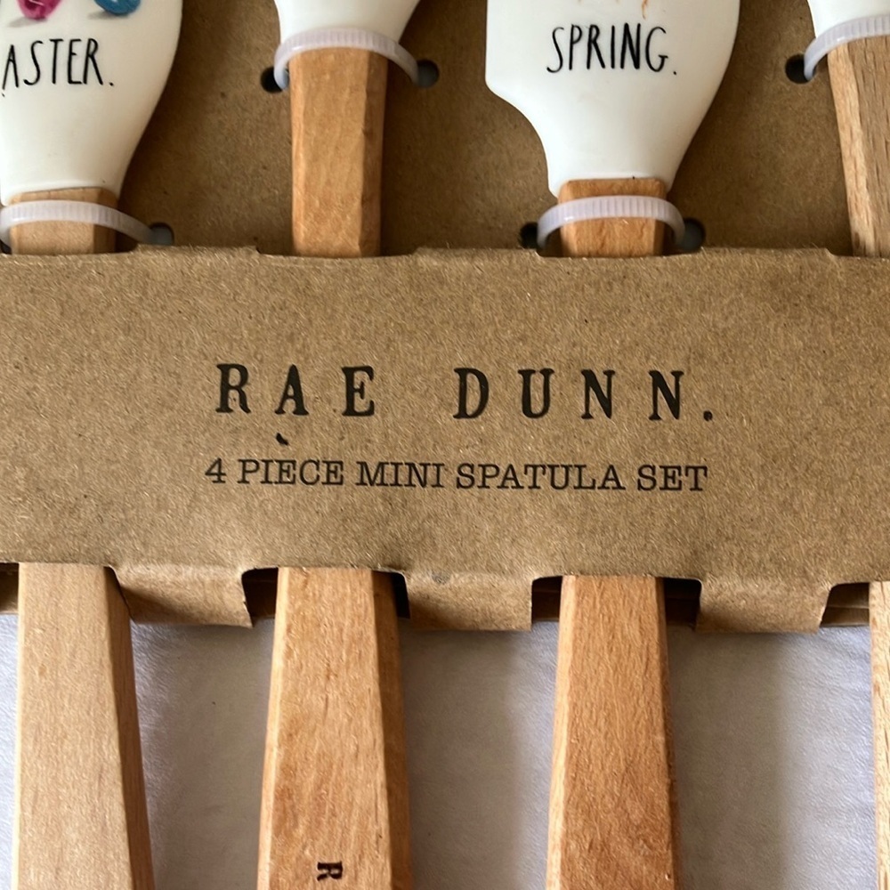 Rae Dunn: Easter/Spring Mini Spatula Set - Picture 2 of 16